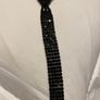 Beautiful black crystal tie necklace Image 3