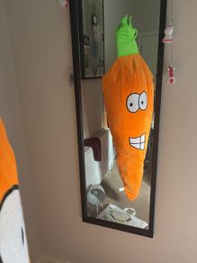 Carrot shaped soft tall toy (5ft)