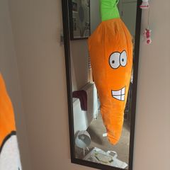 Carrot shaped soft tall toy (5ft)