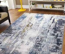 Modern Abstract Area Rug 120x180cm Washable Living Room Rug Non-slip Soft Accent Carpet Area Rugs Faux Wool Boho Art Floor Carpet for Living Room Bedroom Home Office Dining Room Kitchen Decor
