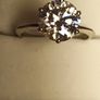 4ct. Moissanite Solitaire Ring Image 5