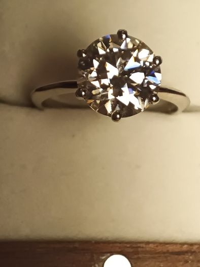 4ct. Moissanite Solitaire Ring