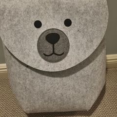 Bear felt  storage basket