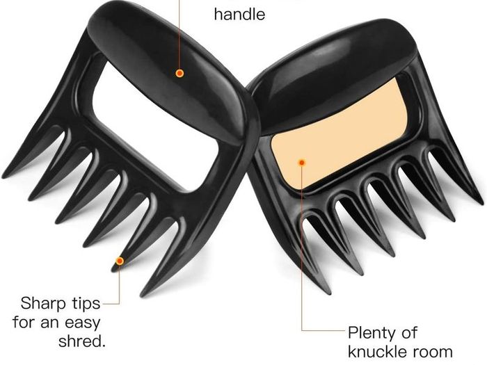 Meat Shredder Claws, Pulled Pork Meat Shredder Shredding Forks BBQ Claws,Not Easy to Corrode,High Temperature Resistance (ABS-Plastic)