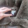 Aviator fur lined khaki coat Image 5