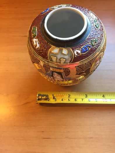 Japanese hand painted vase