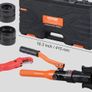 Copper Tube Fittings Hydraulic Pipe Crimping Tool, Pressing Plier with TH16, TH20, TH26, TH32 Quick Change Jaws, 360 Rotatable Press Kit for Confined Spaces Tee Fittings Hydraulically Driven Image 2