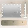 Hollywood Vanity Mirror with Lights, 58x45cm Lighted Makeup Mirror with 15 Dimmable Led Bulbs, 3 Lighting Modes, Touch Screen Control Image 4