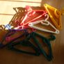COAT HANGERS & 5 x TROUSER RACKS. Clothes Hangers  Jacket Top Trousers hangers. 6 colours. Image 4