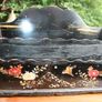 Antique Hand Painted Papier Victorian Mail Holder  Art 12" X 8" Image 8