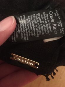 New Calvin Klein Lace Plunge Bra, Black