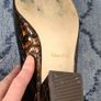 Brown Crocodile Print Leather Court Shoes from Van Dal size 4 Image 2
