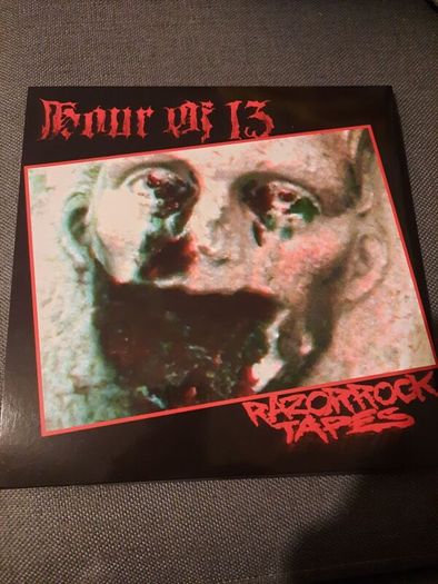 HOUR OF 13: Lucky Bones/RazorRock Tapes LP- (300 Red vinyl pressing)