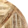 Dining Table Round 150x76 cm Solid Mango Wood Image 7