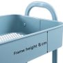 Cart 3 Tier Metal Utility Cart Rolling Trolley Organizer Cart with Wheels for Kitchen Makeup Bathroom Office MULTIPLE COLOURS AVAILABLE, (FREE POSTAGE) Image 7