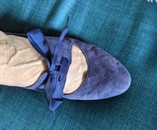Clarks ladies blue suede shoes