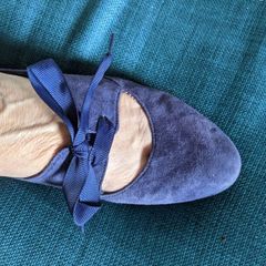Clarks ladies blue suede shoes
