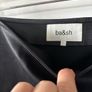 Bash asymmetrical leather skirt Image 4