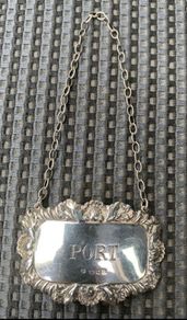Sterling Silver Decanter Label