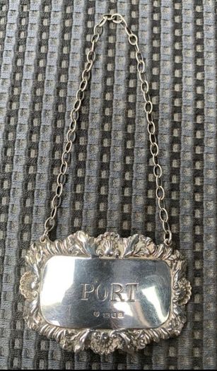 Sterling Silver Decanter Label