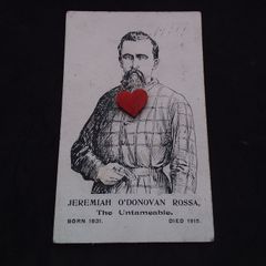 Ireland Postcard : Jeremiah O'Donovan Rossa  " The Untameable " In Prison Clothes