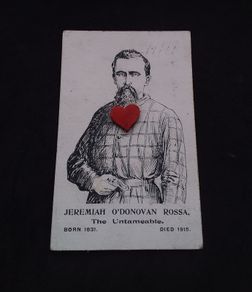 Ireland Postcard : Jeremiah O'Donovan Rossa  " The Untameable " In Prison Clothes
