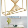 Modern Console Table Marble and Gold Effect Image 7