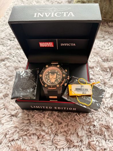 Marvel Comics Invicta 26913 51mm Iron Man LE #029/4000 Rose Watch NOS New Box