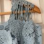 Vintage Designer Top- Powder Blue - Adam Pour Eve - Size 1 Image 3