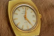 Vintage Marvin Swiss Mechanical Gold Plated Automatic wristwatch