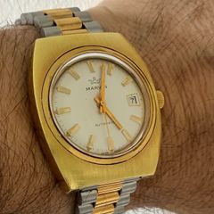 Vintage Marvin Swiss Mechanical Gold Plated Automatic wristwatch