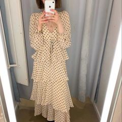 Zara polka dot dress