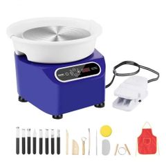 Pottery Wheel, 11 inch Pottery Forming Machine, 350W Electric Wheel for Pottery with Foot Pedal