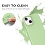Liquid Silicone Shockproof Case For iPhone 13 Mini Luxury Soft Phone Cover New - Matcha Green - FHT9IP13MLK Image 5