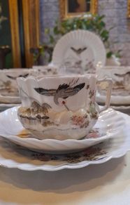 Hand painted Japanese tea set