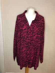 Capsule pink zebra print blouse (size 28)