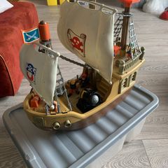Large toy pirate ship