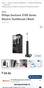 PHILIPS Sonicare 3100 Black tooth brush