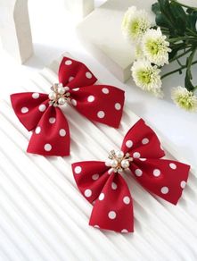 2pcs/pack Polka dot Hair Clips