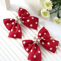 2pcs/pack Polka dot Hair Clips