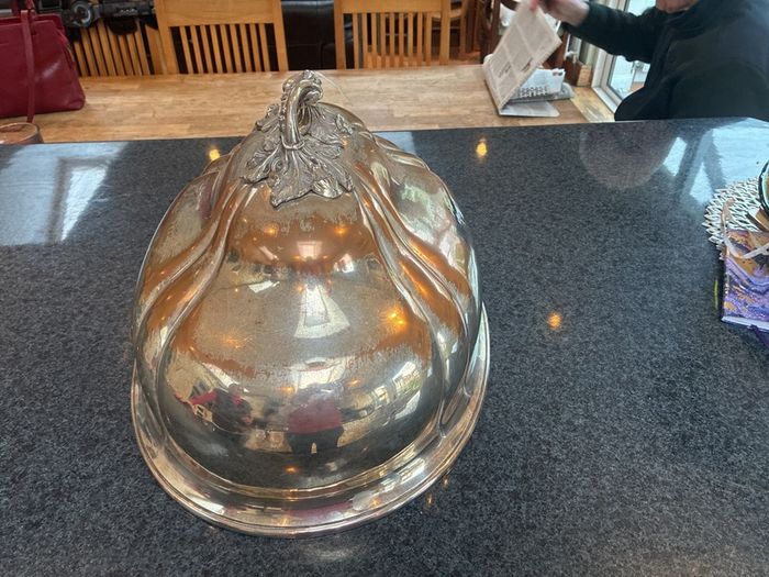 Antique Silver Plated Meat Cover. Price reduced by 50%