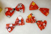 Large dog christmas collar bows