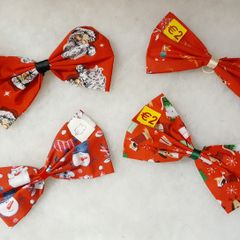 Large dog christmas collar bows