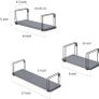 NEW SALE | Wall Shelves Rustic Floating Shelves, Decorative Wood Shelf Set of 3, Wall Mounted Storage Shelves for Bedroom, Living Room, Kitchen, Bathroom, Office and More,Black Image 6