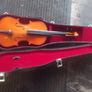 a vintage fiddle with case,needs strings child violin Image 3
