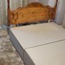 Double Wooden Headboard and Interlinking Base Image 2