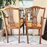 Pair of Vintage Hepplewhite-Style Carver Chairs Image 6