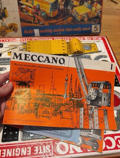 Vintage Meccano Site Engineering Set No. 5 Boxed with All Manuals & Instructions