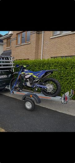 Motorcycle foldable trailer