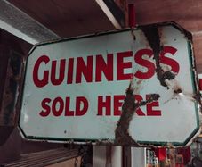 Guinness enamel sign